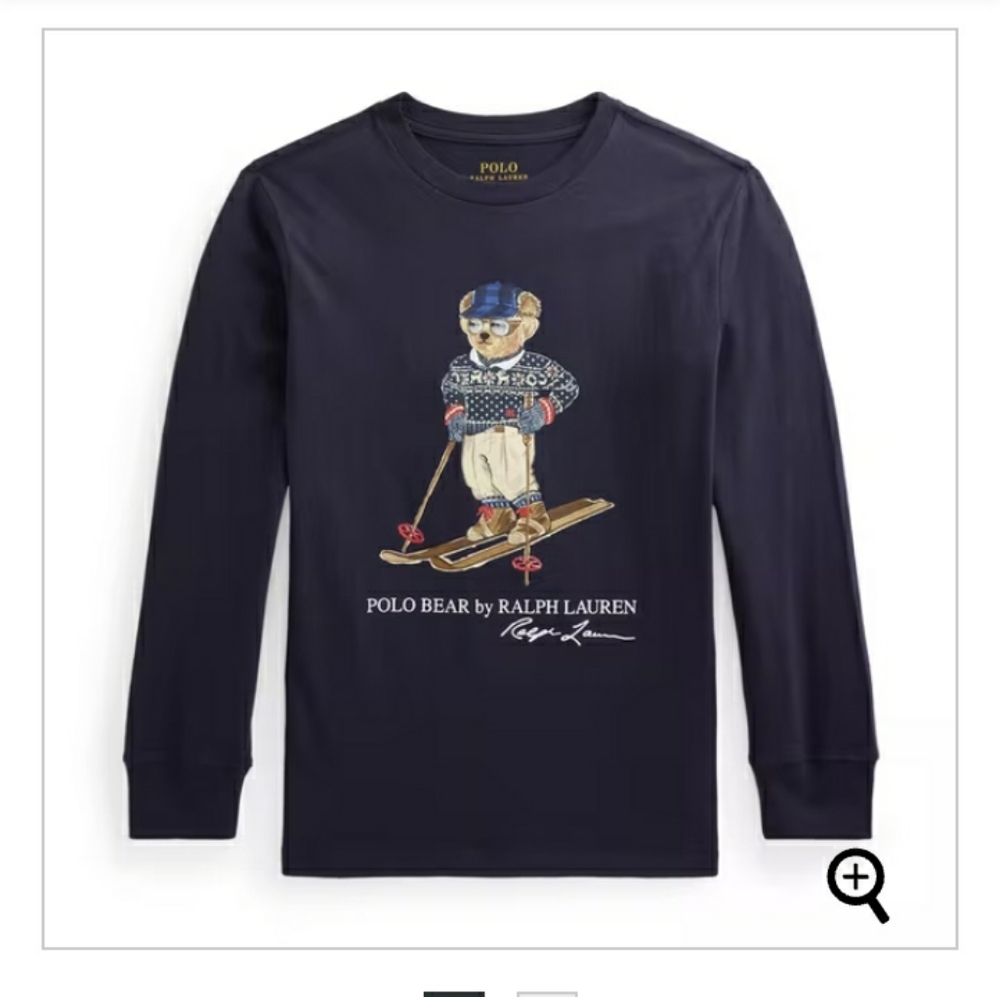 NWT Polo Ralph Lauren Boy's Classic  Long Sleeves T-shirt  - Navy